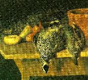 broderna von wrights doda jarpar pa koksbord oil painting reproduction